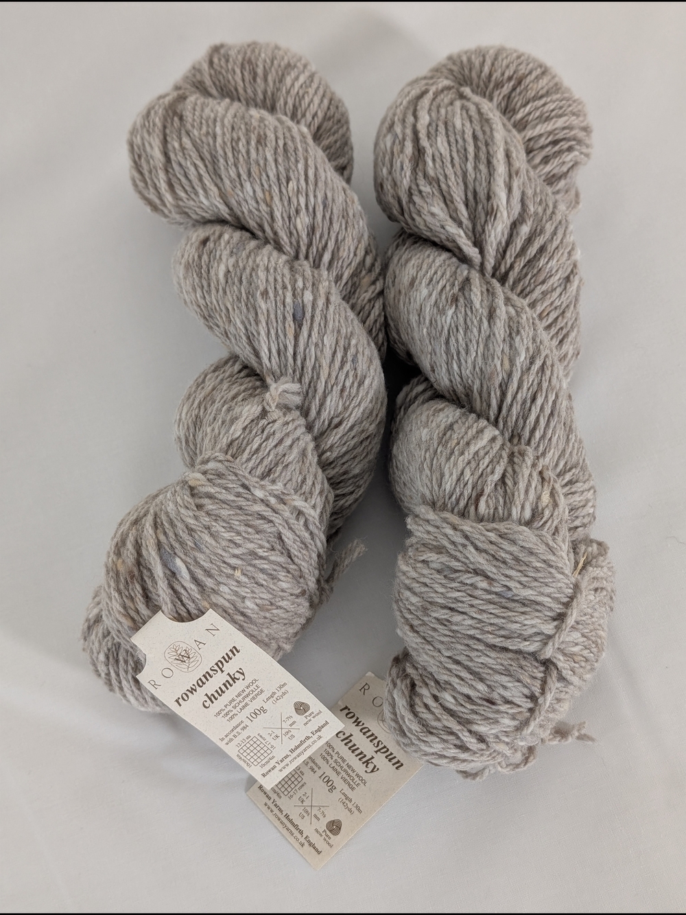 Rowanspun Chunky 100% Pure New Wool Yarn x2 Skeins